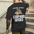ペットヒョウモントカゲモドキギフト-私は私のヒョウモントカゲモドキが大好きです メンズTシャツ バックプリント 彼への贈り物