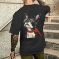 ボストンテリア犬 ボストンテリア メンズTシャツ バックプリント 彼への贈り物