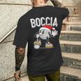 ボッチャ ボッチャボール クリスマスハット ボッチャボール ジャック付き メンズTシャツ バックプリント 彼への贈り物
