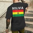 ボリビア ボリビア国旗 メンズTシャツ バックプリント 彼への贈り物