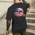 ポーランドボールusa メンズTシャツ バックプリント 彼への贈り物