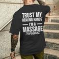 マッサージセラピスト メンズTシャツ バックプリント 彼への贈り物