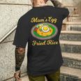 ママの卵 チャーハン目玉焼き メンズTシャツ バックプリント 彼への贈り物