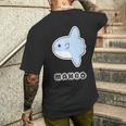 マンボウ Manbo【どうぶつフレンズ】魚 ゆるくて かわいい キャラクター イラスト メンズTシャツ バックプリント 彼への贈り物