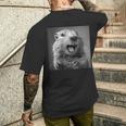 マーモットは生意気に笑う、面白いマーモット メンズTシャツ バックプリント 彼への贈り物