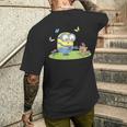 ミニオンズ ボブ&ティム バタフライ ピクニック 前後 メンズTシャツ バックプリント 彼への贈り物