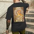 ミュシャ ゾディアック アールヌーボー アルフォンス。 メンズTシャツ バックプリント 彼への贈り物