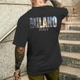 ミラノイタリア-ミラノイタリアファッションイタリアングラフィック メンズTシャツ バックプリント 彼への贈り物