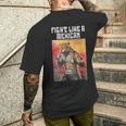 メキシコジャガーのように戦う メキシカンボクシング メンズTシャツ バックプリント 彼への贈り物