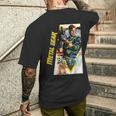 メタルギアボックス アート タクティカル スパイ活動 レトロゲーマー メンズTシャツ バックプリント 彼への贈り物