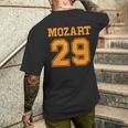モーツァルト29交響曲面白いスポーツ Mozart 29 メンズTシャツ バックプリント 彼への贈り物
