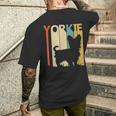 ヨークシャーテリア犬 メンズTシャツ バックプリント 彼への贈り物