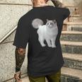 ラグドール 猫のポートレート ラグドール キャットヘッド ラグドール 猫の顔 メンズTシャツ バックプリント 彼への贈り物
