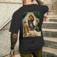 ラファエロのシスティーナ・マドンナ1513 メンズTシャツ バックプリント 彼への贈り物