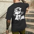 ルートヴィヒ・ヴァン・ベートーベン 5Thymphony クラシック音楽構成集 メンズTシャツ バックプリント 彼への贈り物