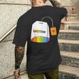 レインボーティーカップ Lgbtea Pride 愛らしいlgbtqプライド月間。 メンズTシャツ バックプリント 彼への贈り物