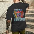 ロンドン お土産 ビッグベン ロンドン グレートブリテン イギリス メンズTシャツ バックプリント 彼への贈り物