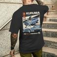 ヴィンテージ Kuruma 日本jdm 東京 日本 ドリフト レースカー メンズTシャツ バックプリント 彼への贈り物