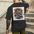 ヴィンテージ タトゥー アート ドラゴン メンズTシャツ バックプリント 彼への贈り物