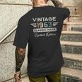 ヴィンテージ1963限定版 62歳の誕生日 メンズTシャツ バックプリント 彼への贈り物