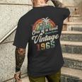 ヴィンテージ1965バースデー60年パームツリー メンズTシャツ バックプリント 彼への贈り物