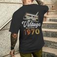 ヴィンテージ1970 カセット・ペンシル 55歳の誕生日 メンズTシャツ バックプリント 彼への贈り物