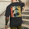 ヴィンテージチェリー メンズTシャツ バックプリント 彼への贈り物
