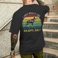 ヴィンテージレトロオカピ動物tシャツ I Just Really Like Okapi Ok メンズTシャツ バックプリント 彼への贈り物