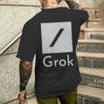 両面 Grok Ai 人工知能研究 メンズTシャツ バックプリント 彼への贈り物