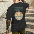 人生にはお金以上のものがあります 哲学者古代 長袖tシャツ メンズTシャツ バックプリント 彼への贈り物