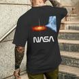 公式ライセンス。 Nasaシグナスブラックホールスペースギフト メンズTシャツ バックプリント 彼への贈り物