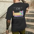 化学猫 元素周期表 メンズTシャツ バックプリント 彼への贈り物