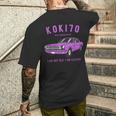 古希祝い 車好き 父親 男性 ギフト 父の日 クラシックカー 70歳 I'm Not Old I'm Classic メンズTシャツ バックプリント 彼への贈り物