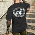 国連国旗 メンズTシャツ バックプリント 彼への贈り物