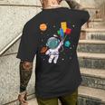 宇宙飛行士とレゴバルーンの冒険 メンズTシャツ バックプリント 彼への贈り物