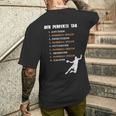 完璧なデイハンドボール、ハンドボールプレーヤー、ハンドボール メンズTシャツ バックプリント 彼への贈り物