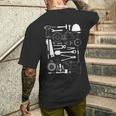 工具 工作機械 ドライバー メンズTシャツ バックプリント 彼への贈り物