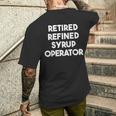 廃止された精製シロップオペレーター メンズTシャツ バックプリント 彼への贈り物