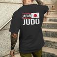 日本 柔道 旗 格闘技 スポーツ 競技 トレーニング メンズTシャツ バックプリント 彼への贈り物