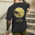 月世界旅行 1902 サイレント映画 クラシック映画 ヴィンテージ A Trip To The Moon Movie メンズTシャツ バックプリント 彼への贈り物