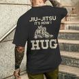 柔術ファイター Its How I Hug メンズTシャツ バックプリント 彼への贈り物