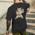 柔道猫 メンズTシャツ バックプリント 彼への贈り物