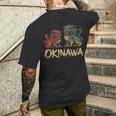 沖縄ジャパン シーサーガーディアンライオンズ 沖縄 日本土産 メンズTシャツ バックプリント 彼への贈り物