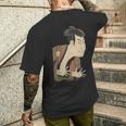 浮世絵 写楽 日本人俳優 大谷鬼治 レトロプリントシャツ メンズTシャツ バックプリント 彼への贈り物