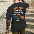 生物学教師 Fueled By Atp 面白い教師 生物学者ギフト メンズTシャツ バックプリント 彼への贈り物