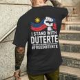 私はドゥテルテを支持します。私は何の理由もなくフィリピン人ではありません-無料prrd メンズTシャツ バックプリント 彼への贈り物