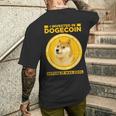 私は面白い暗号通貨のユーモアの前にドージコインに投資しました メンズTシャツ バックプリント 彼への贈り物