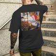 窓を通るパリ マルク・シャガール メンズTシャツ バックプリント 彼への贈り物