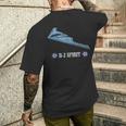 米軍機ステルス爆撃機b2スピリット メンズTシャツ バックプリント 彼への贈り物