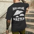 紙飛行機 マスター紙飛行機 航空機 メンズTシャツ バックプリント 彼への贈り物